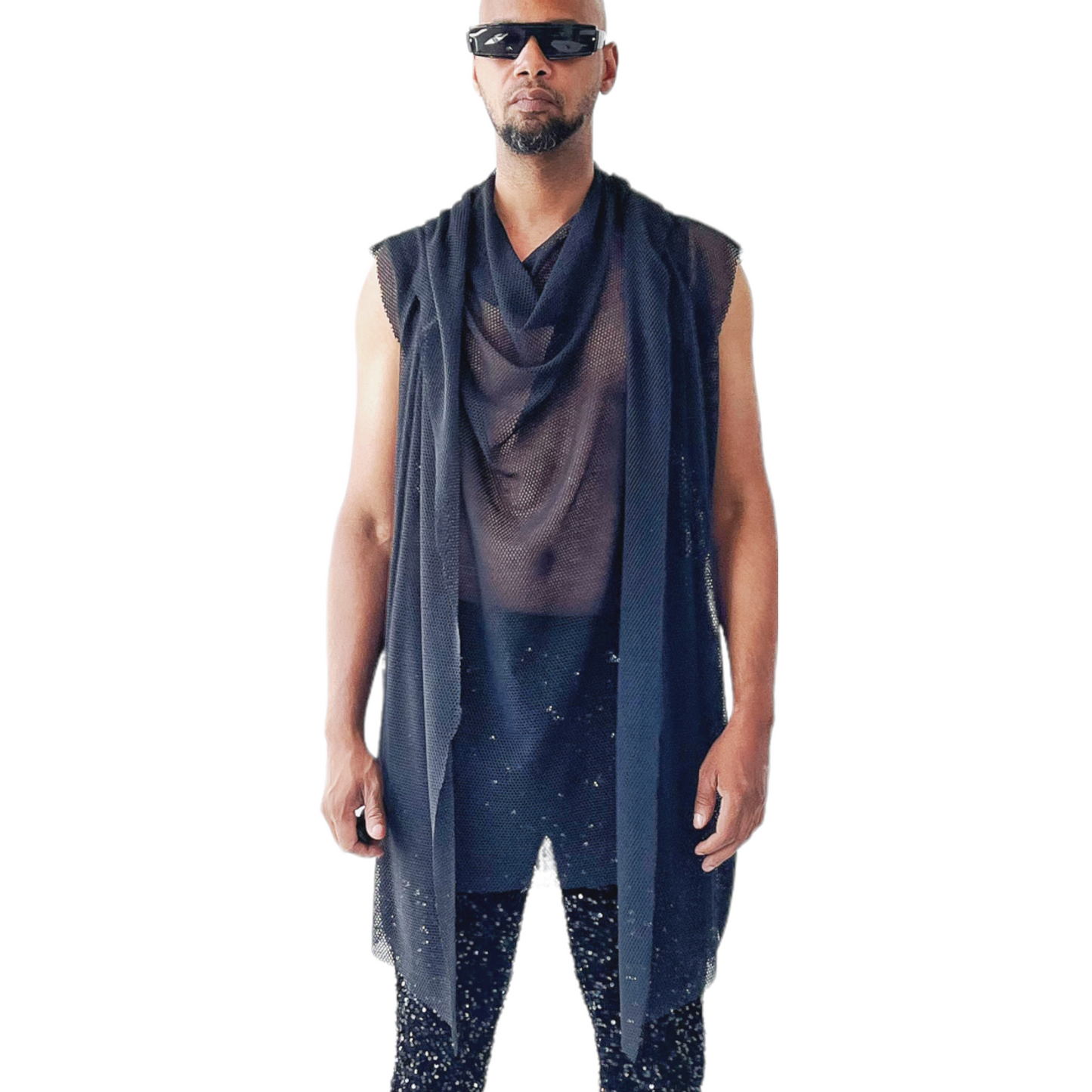 Cowlneck Mesh Shirt