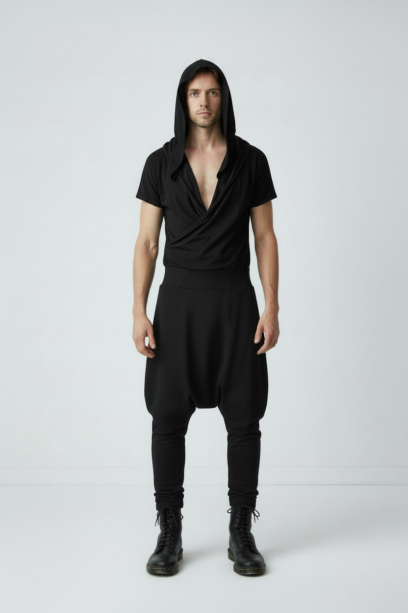Black Jersey Jumpsuit