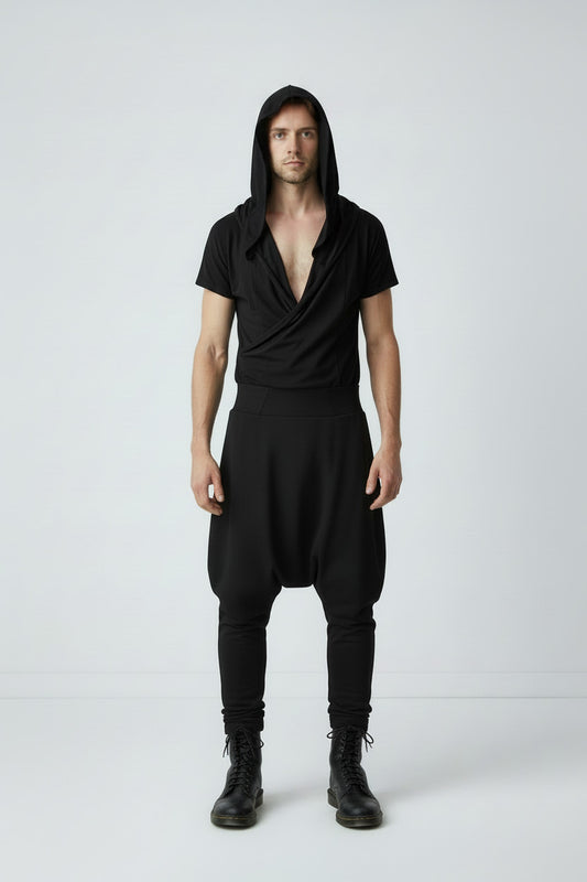 Black Jersey Jumpsuit
