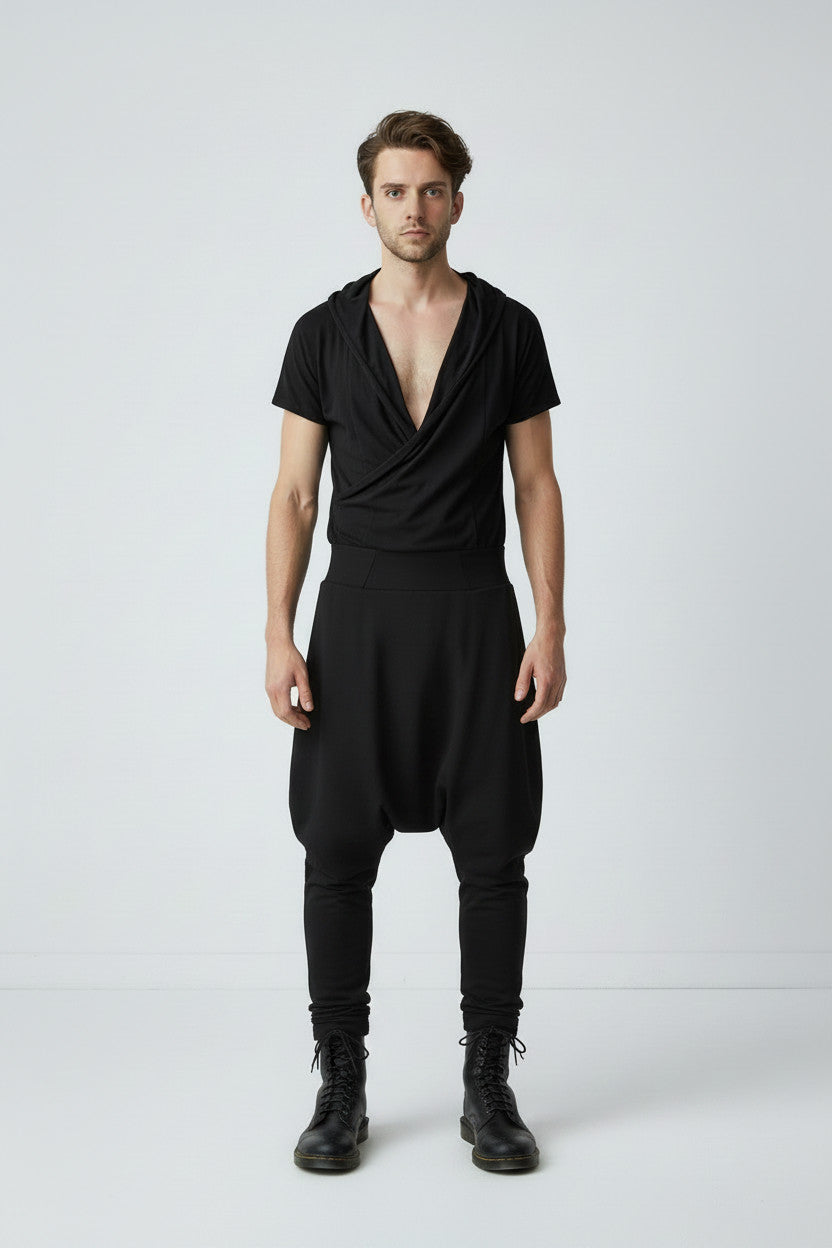 Black Jersey Jumpsuit
