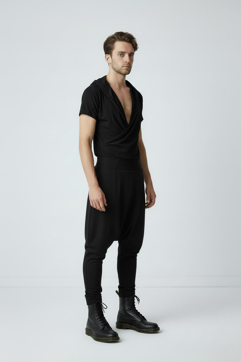 Black Jersey Jumpsuit
