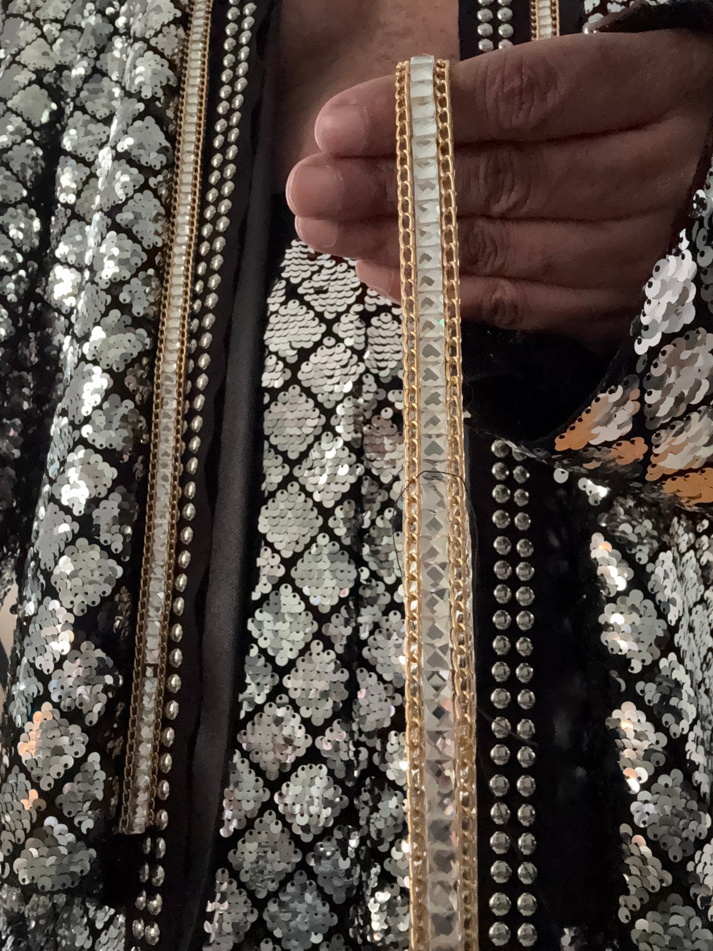 Disco Ball Silver Sequin Suit