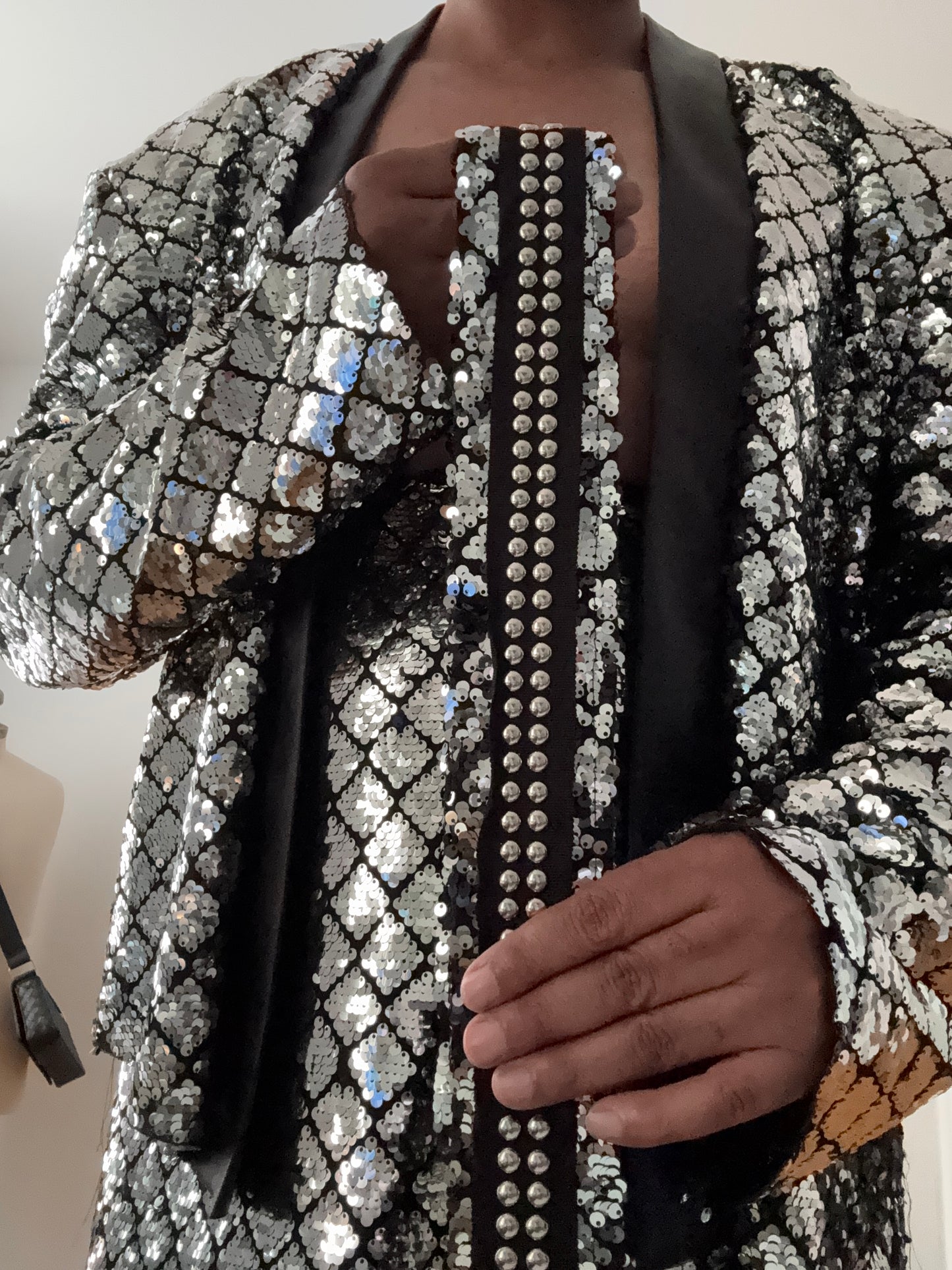 Disco Ball Silver Sequin Suit