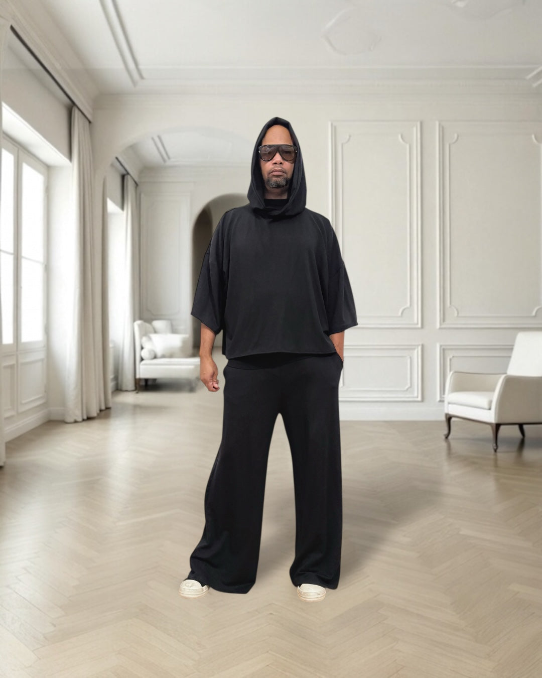 2 Piece Loungewear Set • Hoodie & Wide Leg Pants • Cozy Unisex Set • Soft Stretch Lounge Outfit • Casual Relaxed Fit Matching Set