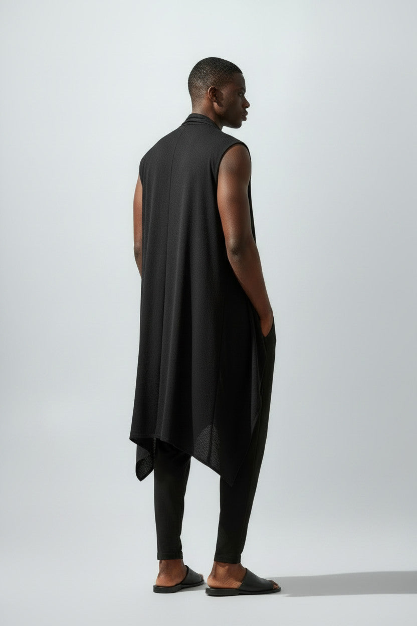 Black Jersey Harem Pant